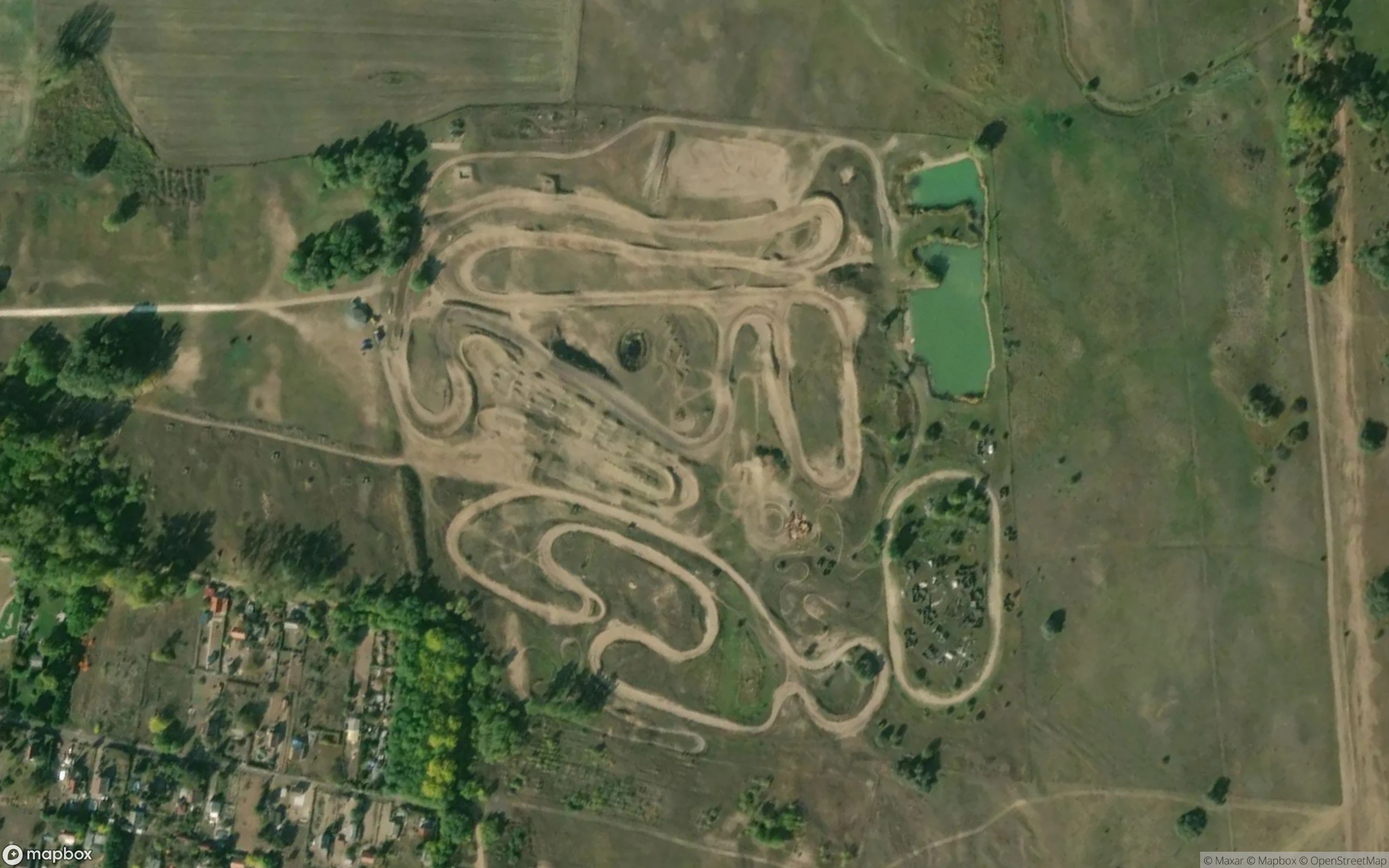 Monor Motocross pálya Motocross Strecke