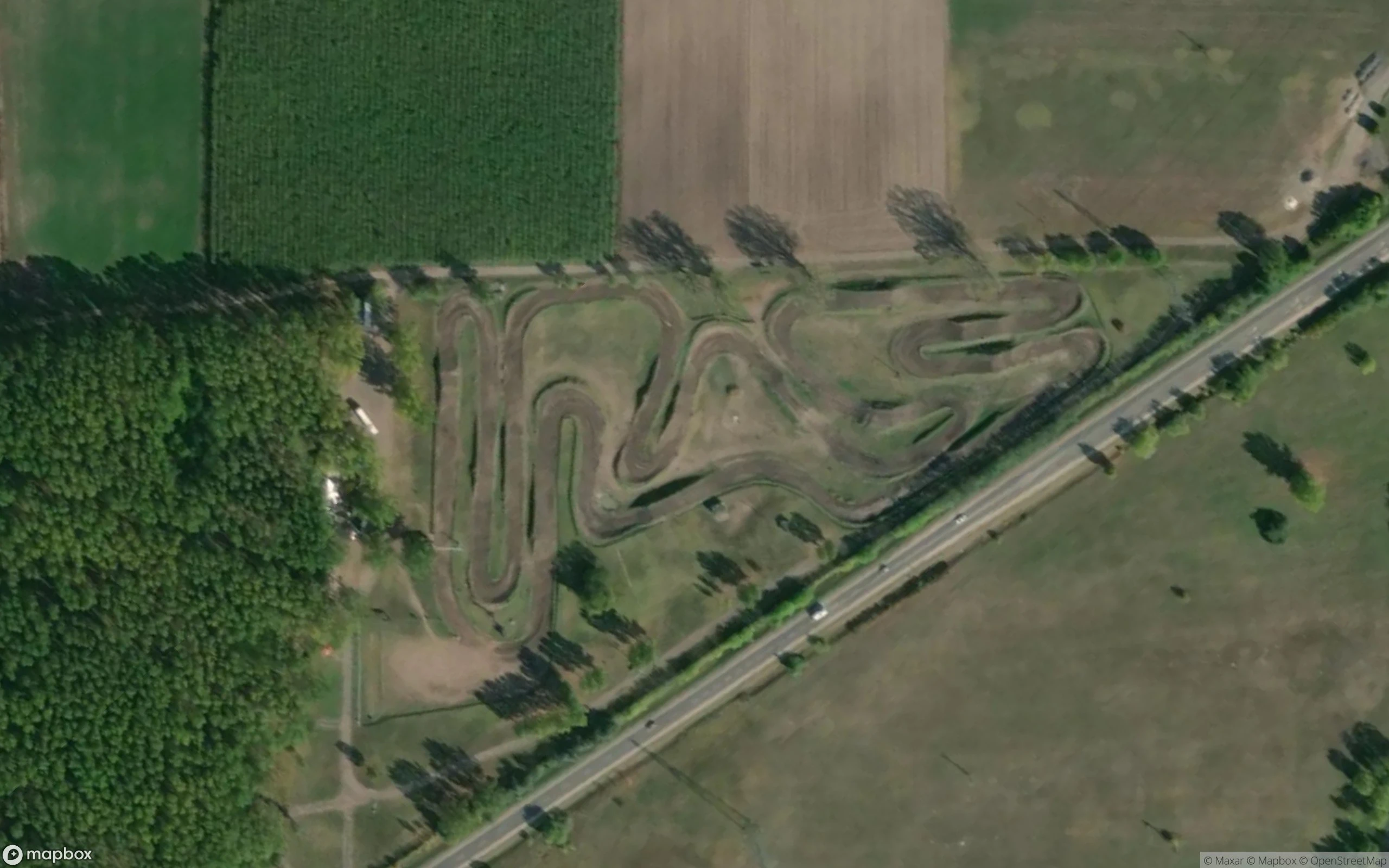 Nyáregyháza Motocross pálya Motocross Strecke