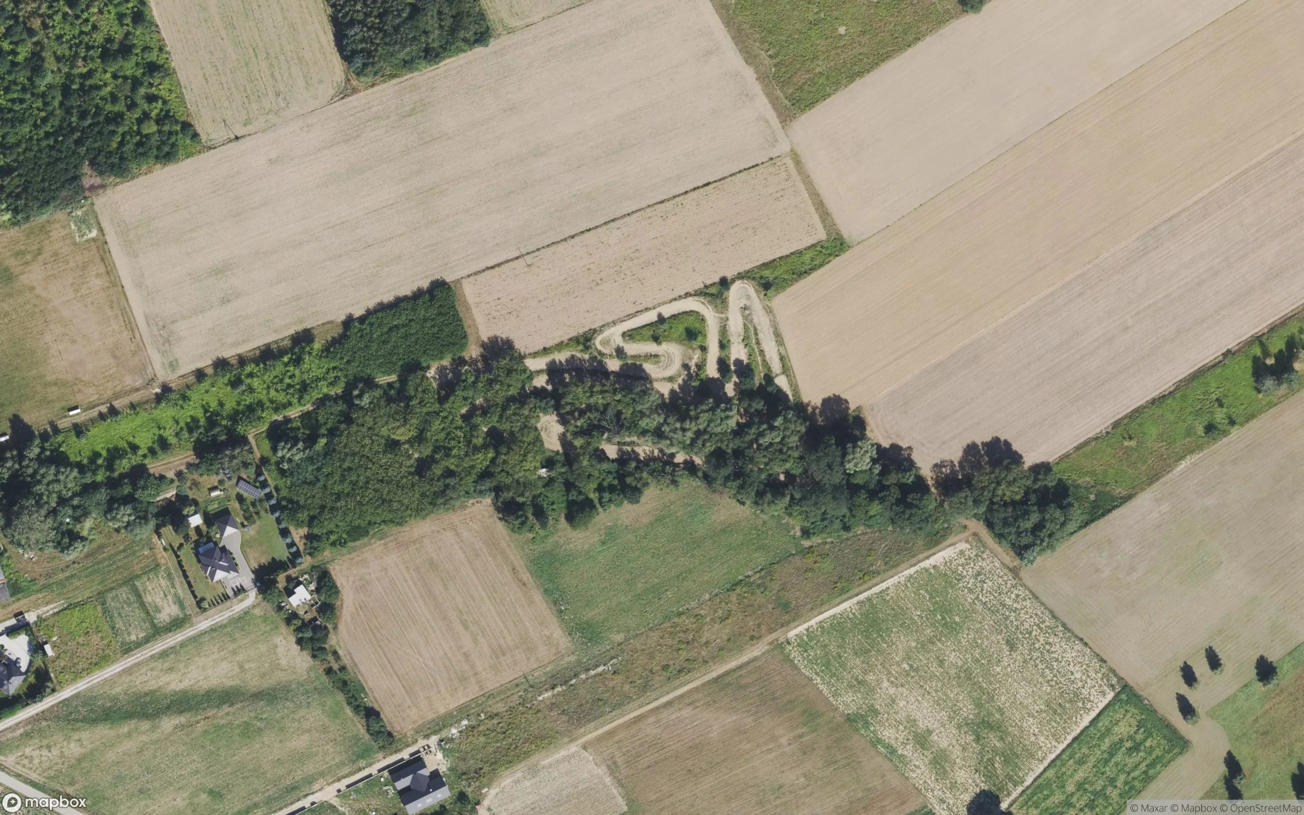 Kępa okrzewska Motocross Strecke