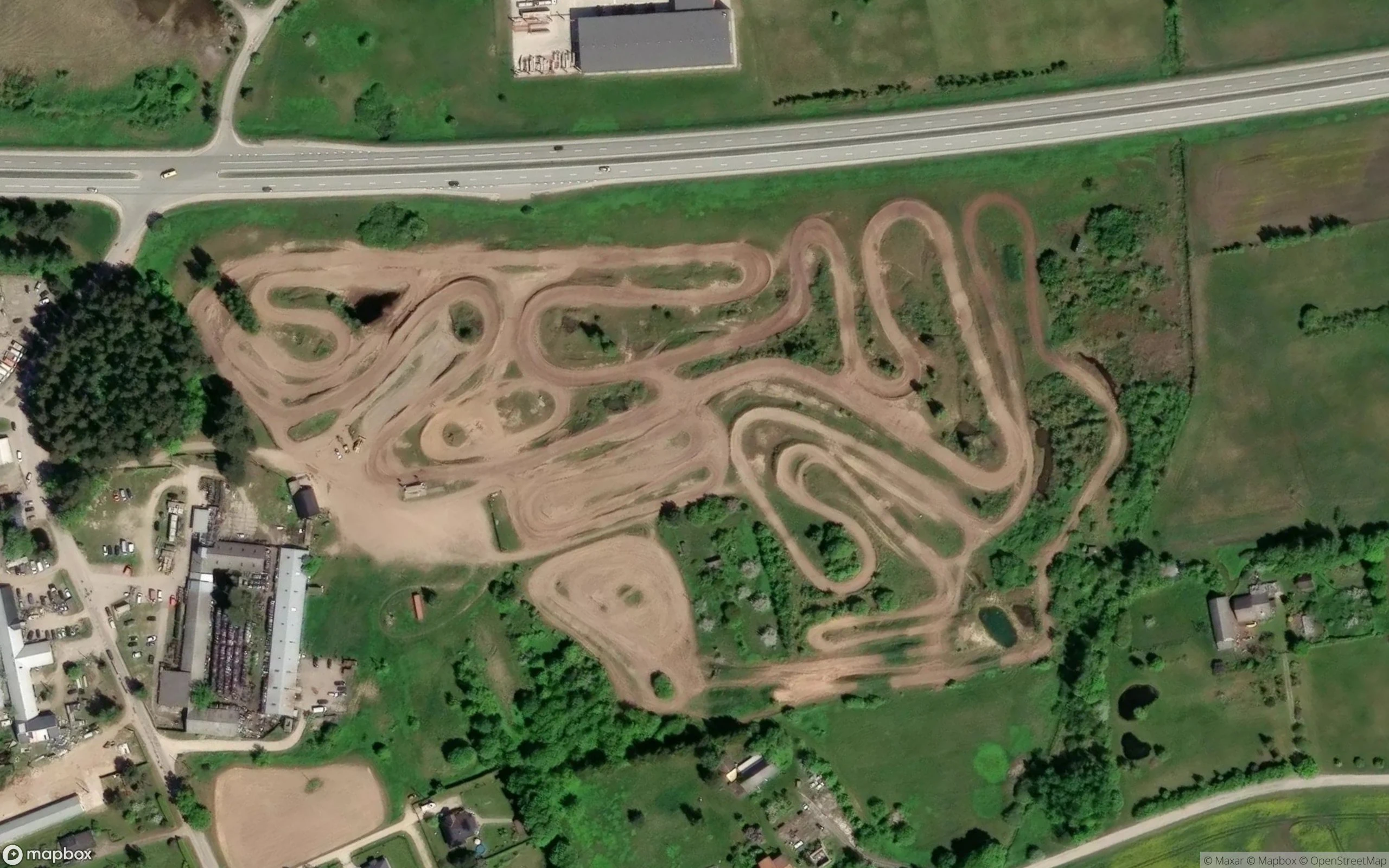 Motocross track "Elkšņi" Motocross Strecke