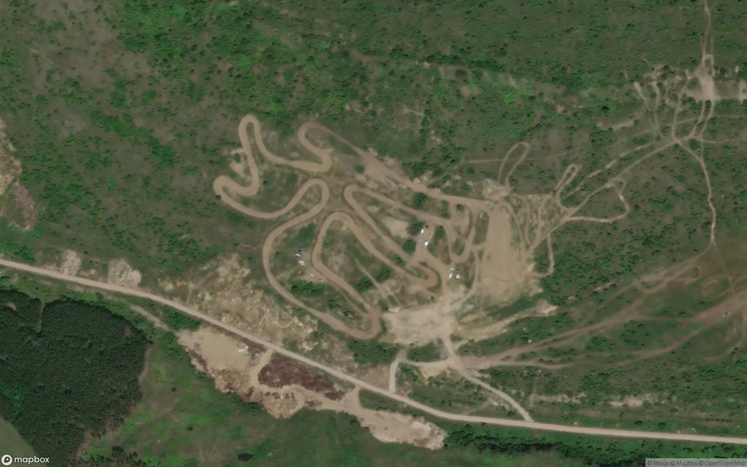 Motocross track завойчетата Motocross Strecke