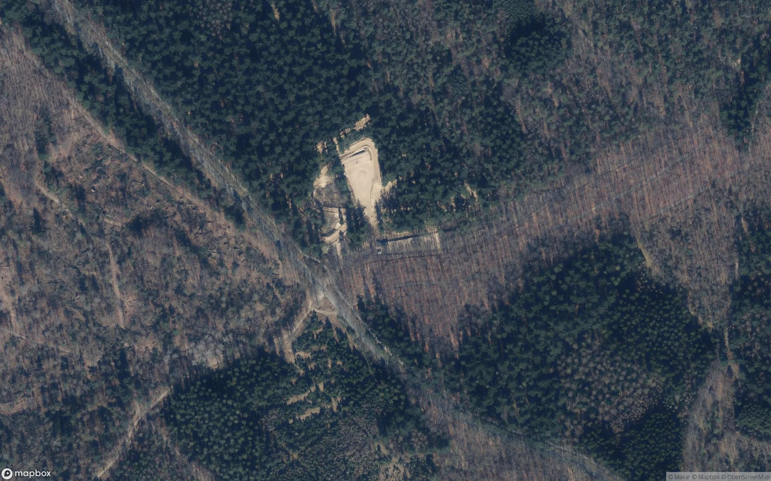 Crossbaan Motocross Strecke