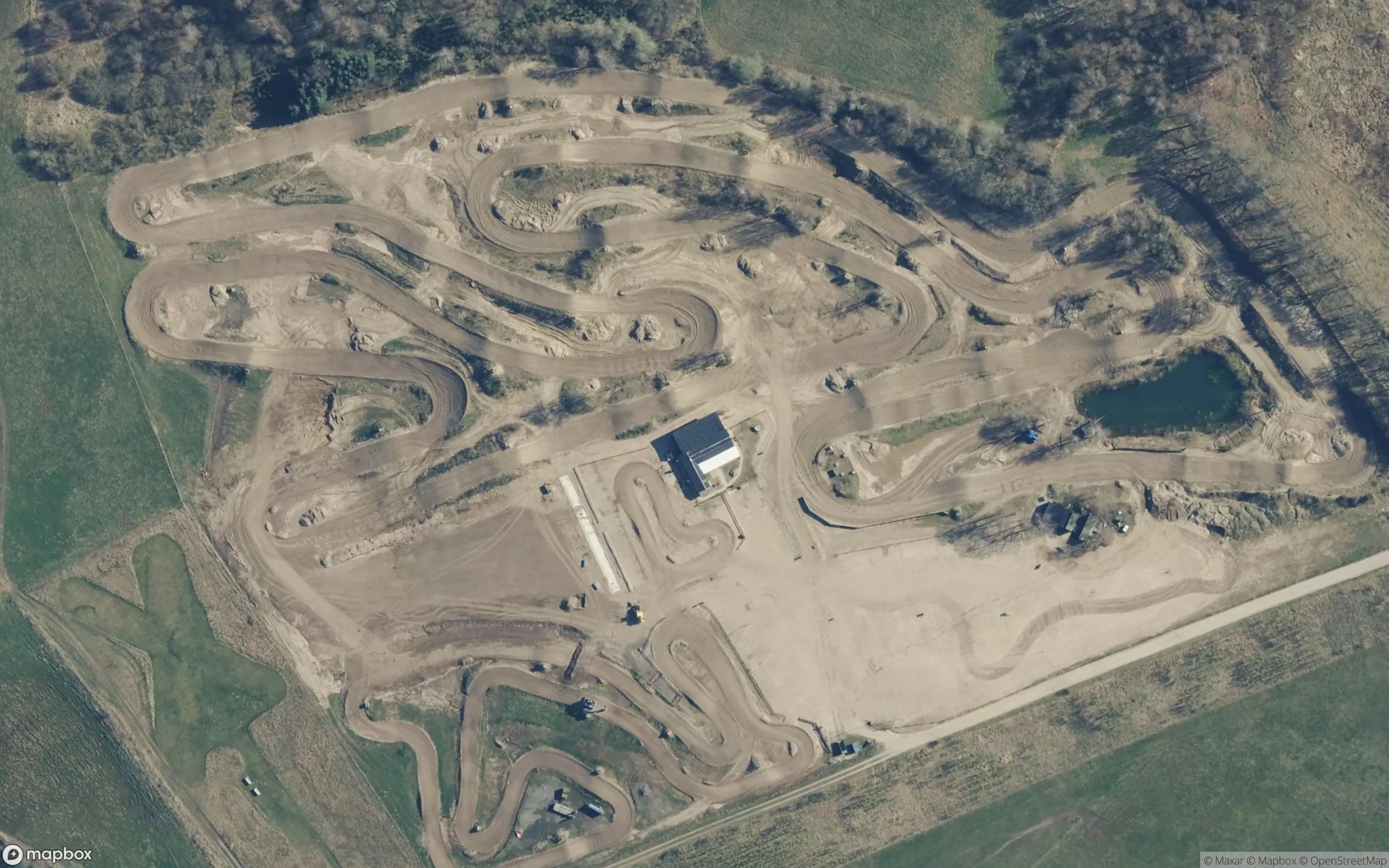 Bökeslund Infart till crossbana Motocross Strecke